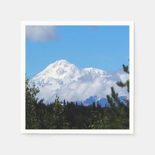 Nature Alaska Denali Landschaft Foto Serviette (Vorderseite)