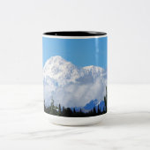 Nature Alaska Denali Landschaft Foto Zweifarbige Tasse (Mittel)