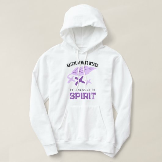 "Nature Always Wears" Leaf  Hoodie (Design vorne)