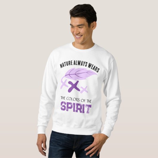  "Nature Always Wears" Leaf  Sweatshirt (Vorne ganz)