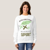 "Nature Always Wears" Leaf  Sweatshirt (Vorne ganz)
