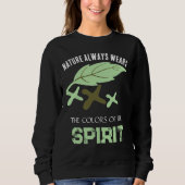"Nature Always Wears" Leaf Sweatshirt (Vorderseite)