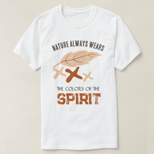 "Nature Always Wears" Leaf T-Shirt (Design vorne)