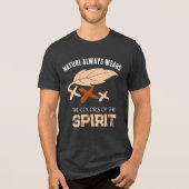 "Nature Always Wears" Leaf Tri-Blend Shirt (Vorderseite)