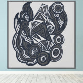 Nature and Geometry Harmony Leinwanddruck (Insitu (Holzboden))