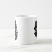 Nature and Music Headphones–Black and White Artist Kaffeetasse (Mittel)