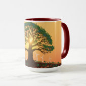 Nature and Technology Growing in Harmony Tasse (VorderseiteRechts)