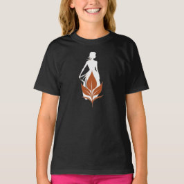 Nature and Woman Silhouette Elegant Feminine Art T-Shirt