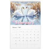Nature animals habitat calendar kalender (Feb 2027)