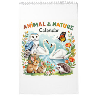 Nature animals habitat calendar kalender