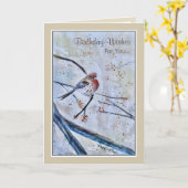 Nature Beauty Bird Geburtstagskarte Karte (Gelbe Blume)