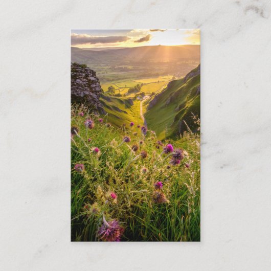 Nature Beileid Funeral Memorial Card Visitenkarte (Vorderseite)