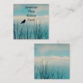 Nature Bird Quadratische Visitenkarte (Vorne/Hinten)