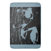 "Nature Birds Black Altered Fotograf" Badematte (Vorderseite Vertikal)