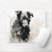 Nature Black Dog Ink Mousepad (Mit Mouse)