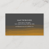 Nature Black Watercolor Moon Paint Spritzer Visitenkarte (Rückseite)