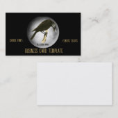 Nature BlackBirds Moon Raven Business Card Visitenkarte (Vorne/Hinten)