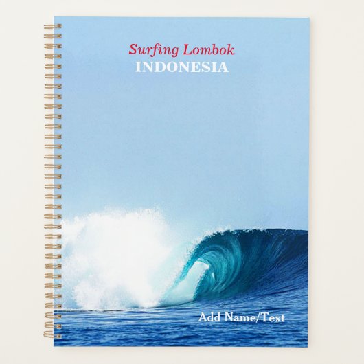 Nature Blue Sea Wave Tube Surfen Lombok Insel Planer (Vorderseite)