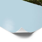 Nature Blue Sky mit Vögeln & Bäumen Poster (Ecke)