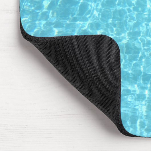 Nature Blue Water Pool Aqua Elegante Vorlage Mousepad (Ecke)