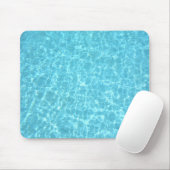 Nature Blue Water Pool Aqua Elegante Vorlage Mousepad (Mit Mouse)