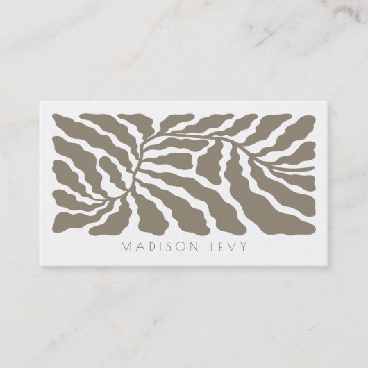 Nature Branch Minimalist Appointment Cards Terminkarte (Vorderseite)