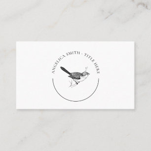 Nature - Bushtit Bird Logo Business Card Visitenkarte