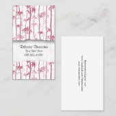 Nature Business Card Bamboo Shoots Visitenkarte (Vorne/Hinten)