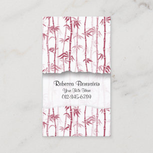 Nature Business Card Bamboo Shoots Visitenkarte