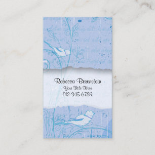 Nature Business Card Bird Wirbel Visitenkarte
