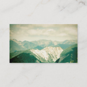Nature Business Card Vintager Stil Bergwelt Visitenkarte