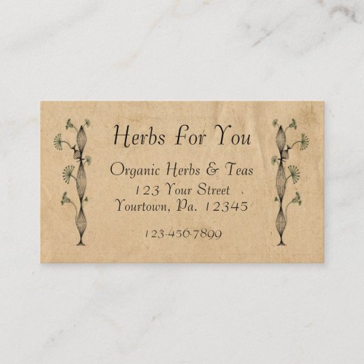 Nature Business Card Visitenkarte (Vorderseite)