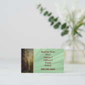 Nature Business Card Visitenkarte (Stehend Vorderseite)