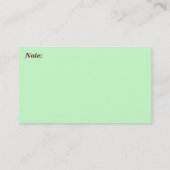 Nature Business Card Visitenkarte (Rückseite)