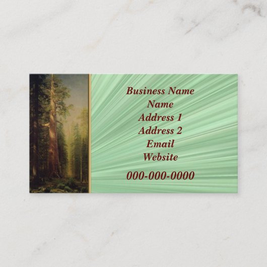 Nature Business Card Visitenkarte (Vorderseite)