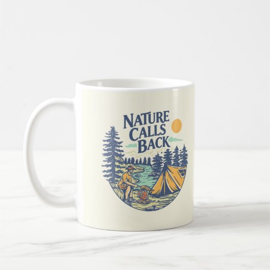 Nature Calls Back Kaffeetasse (Links)