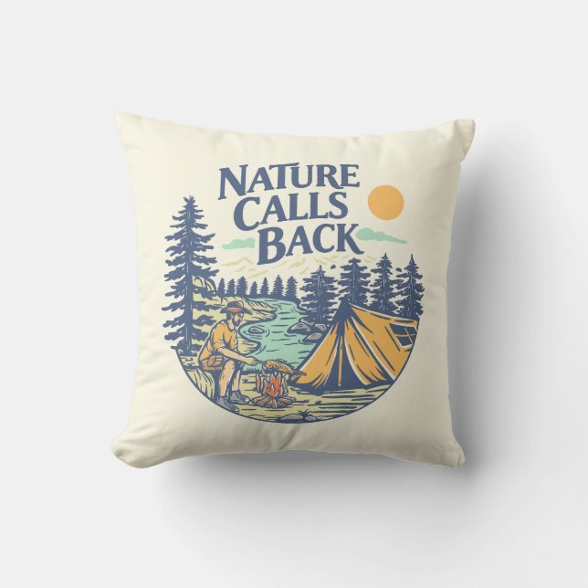 Nature Calls Back Kissen (Vorderseite)
