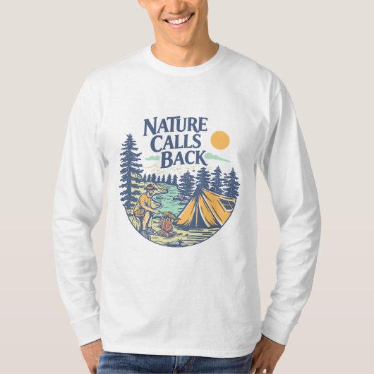 Nature Calls Back T-Shirt (Vorderseite)