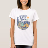 Nature Calls Back T-Shirt (Vorderseite)
