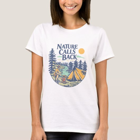 Nature Calls Back T-Shirt (Vorderseite)