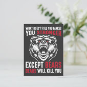 Nature Camping Outdoor Ferienzentrum Waldbär Postkarte (Stehend Vorderseite)