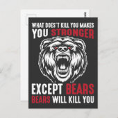 Nature Camping Outdoor Ferienzentrum Waldbär Postkarte (Vorne/Hinten)