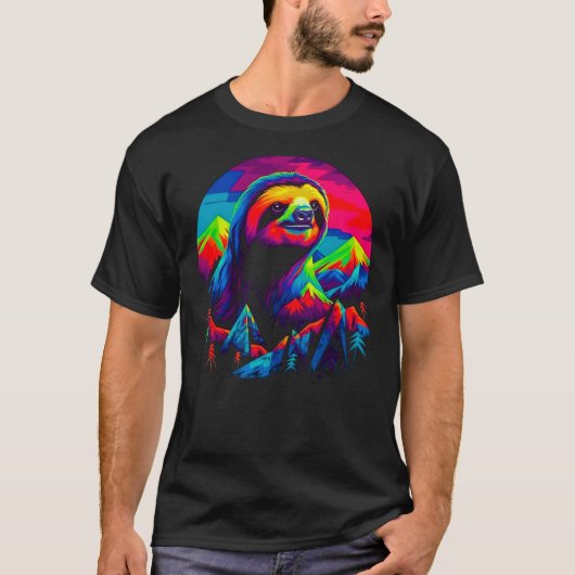 Nature Camping Sloth T-Shirt (Vorderseite)