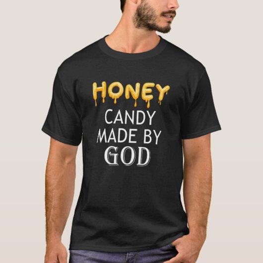 Nature Candy Honey Ironic Saying Bees Wildlife T-Shirt (Vorderseite)