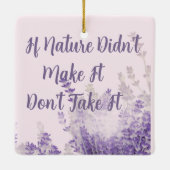 Nature Ceramic Ornament (Rückseite)