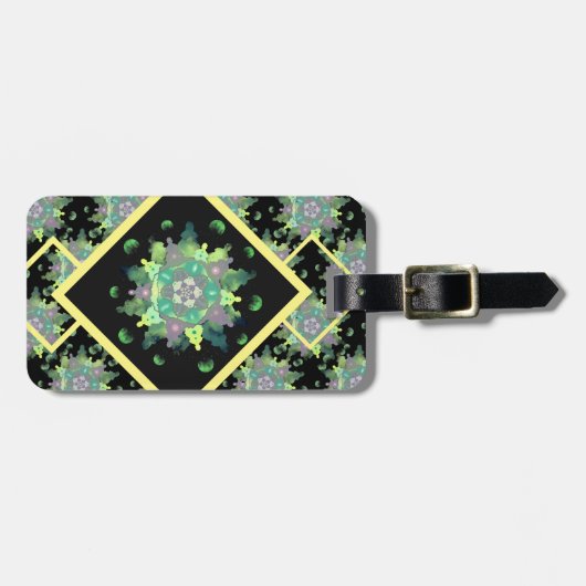 Nature Child Mandala Pattern Gepäckanhänger (Vorderseite horizontal)