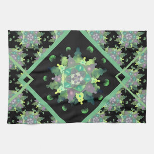 Nature Child Mandala Pattern Geschirrtuch