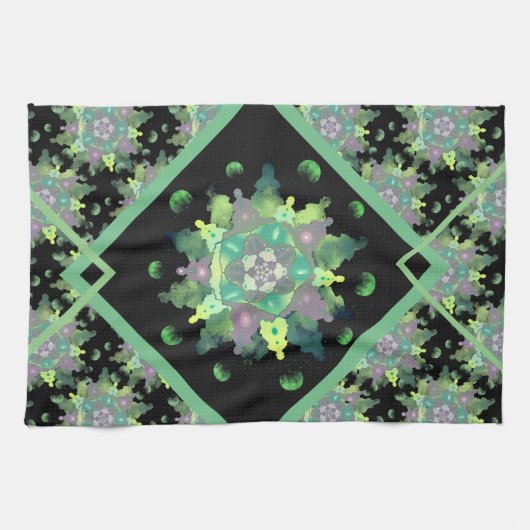 Nature Child Mandala Pattern Geschirrtuch (Horizontal)
