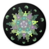 Nature Child Mandala Pattern Keramikknauf (Vorderseite)