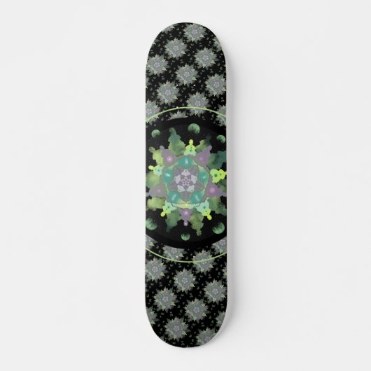 Nature Child Mandala Pattern Skateboard (Vorne)